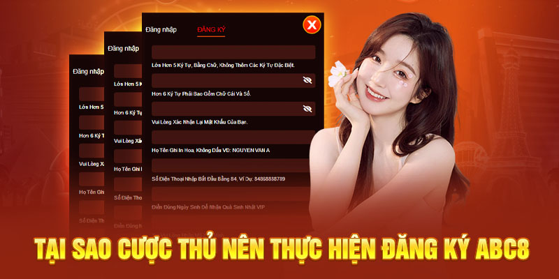 Tại sao cược thủ nên thực hiện đăng ký abc8?